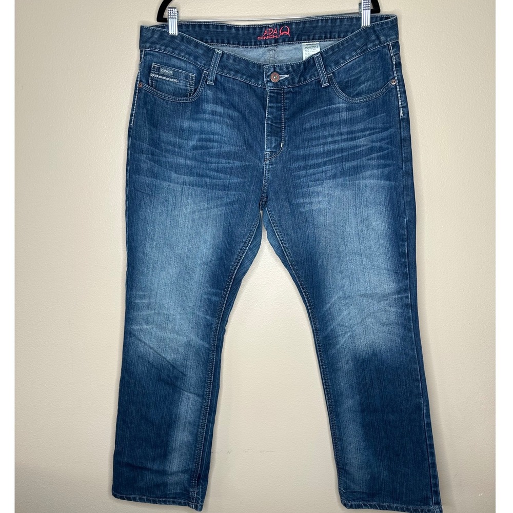 Cinch‎ ADA Women's Jeans size 34/17 R boot cut western Cowgirl Cowboy Rodeo